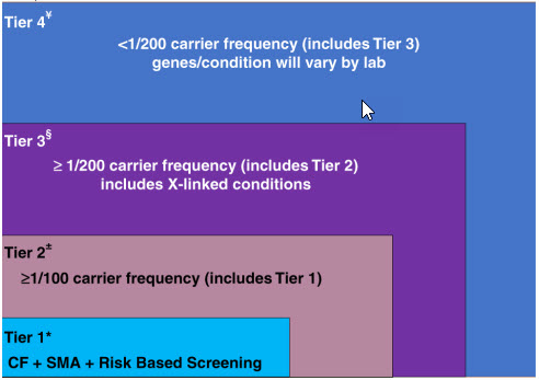 Tier-based approach to carrier screening